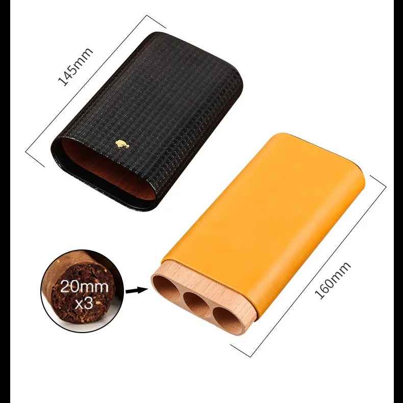 Bao da cigar 3 điếu Cohiba COB-203