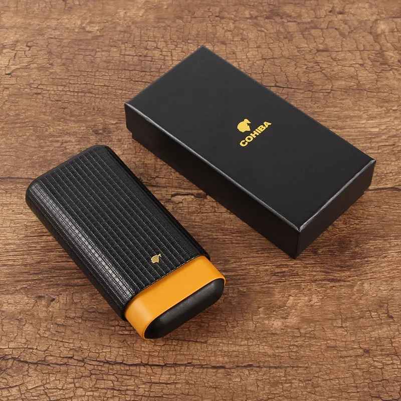 Bao da cigar 3 điếu Cohiba COB-203