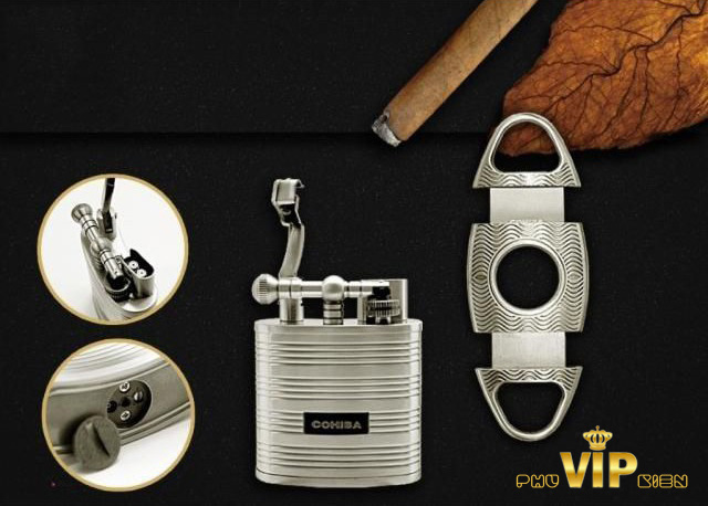 Set bật lửa và dao cắt xì gà Cohiba T311