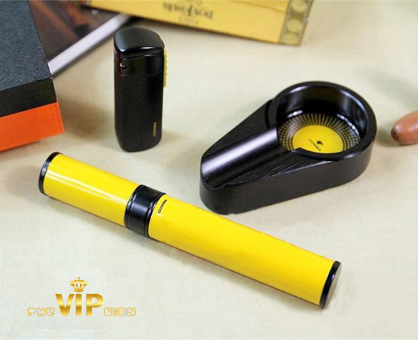 Set Gạt Tàn, Bật Lửa, Ống Đựng Xì Gà Cohiba T308